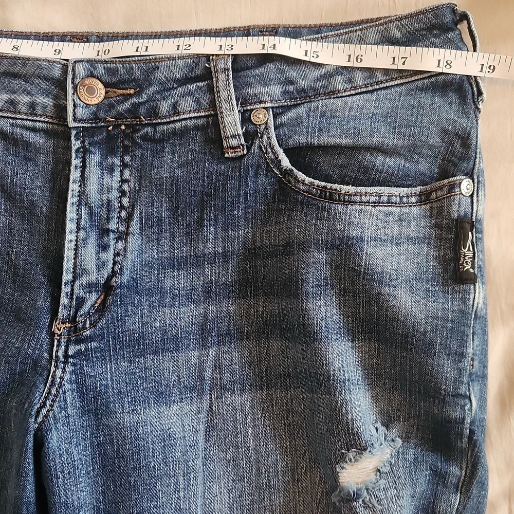 Silver Boyfriend Jeans - Picture 5 of 6